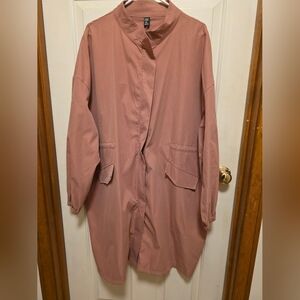 SHEIN Dusty Rose Trench Coat